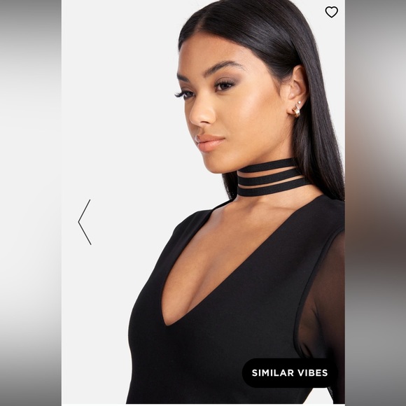 BEBE NWT CHOKER NECK CATSUIT - Picture 4 of 4